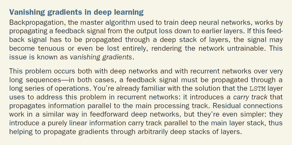 Vanishing gradients in deep learning